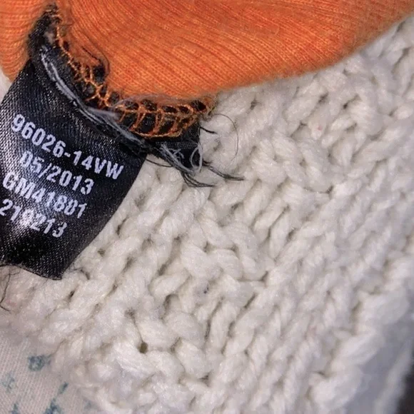 Harley Davidson orange knit top size large - Picture 11 of 11